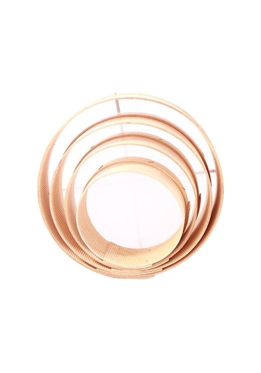 Ahşap Un Eleği Elek 4 Parça Kahverengi