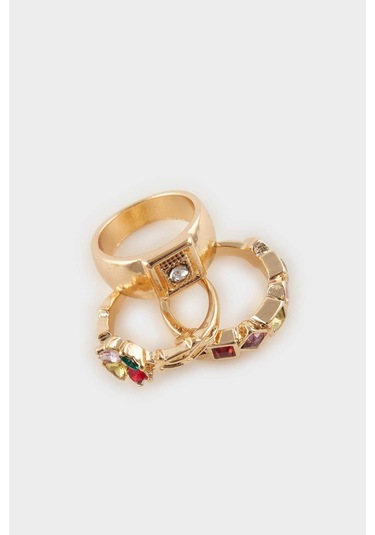 Defacto Kadın 5li Gold Yüzük F7696axnsgd1 Diğer