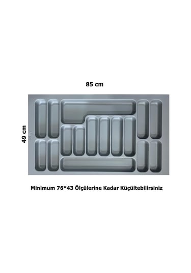 LİDER 85*49 Çekmece İçi Kaşıklık,(76*43 Ölçüsüne Küçülebilir)