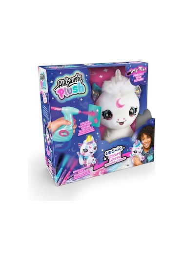 Airbrush Plush Cosmic Unicorn Çok Renkli