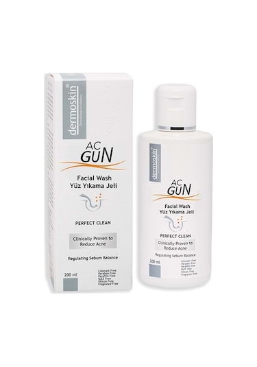Dermoskin Acgun Yüz Yıkama Jeli 200 ML