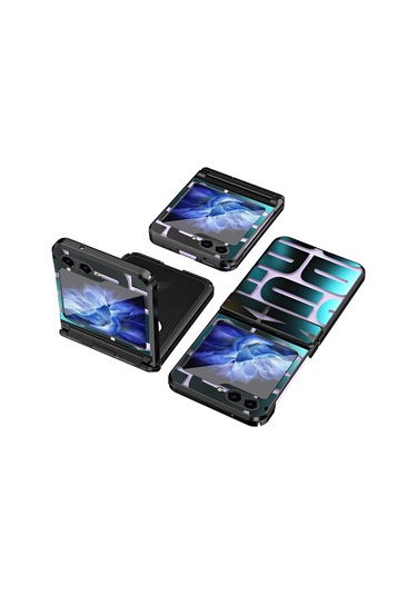 Samsung Galaxy Uyumlu Z Flip5 5g Kılıf Galvanik Pc Telefon Kılıfı İçin