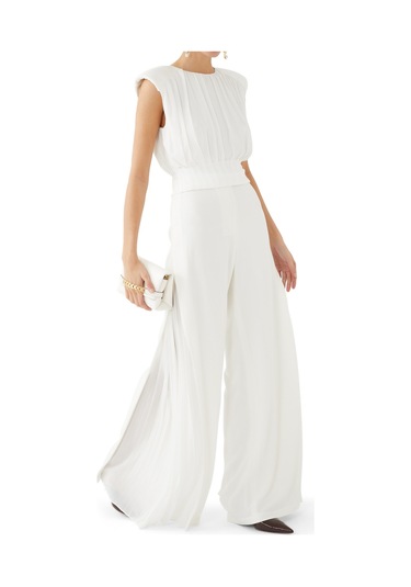 Simkhai Klasik Plise Pantolon Ivory