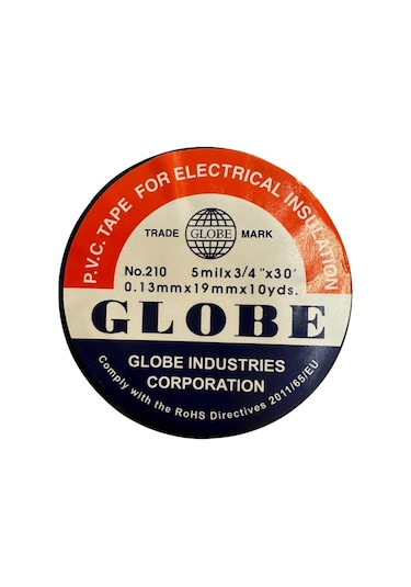 Globe Izole Elektrik Bandı Siyah 50 Adet