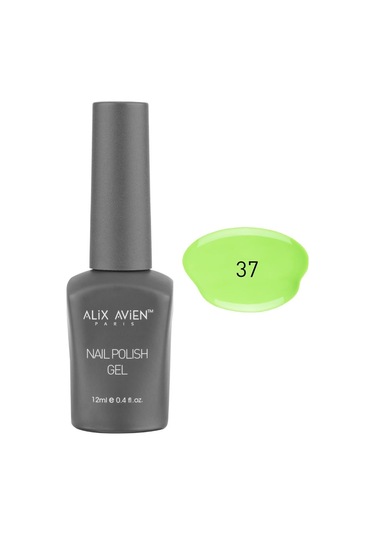 Alix Avien Uv Kalıcı Pastel Yeşil Jel Oje 37 Gel Polish 12 Ml