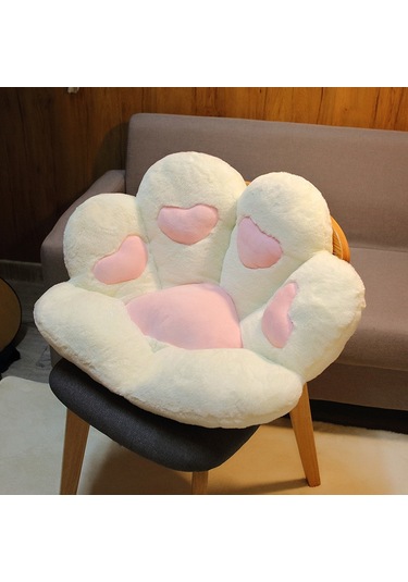 Kedi Paw Sandalye Minderi Güzel Kedi Paw Yastık Kedi Paw Şekli S-5 Ekru