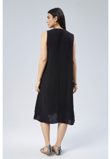 Muslin Elbise Yazın Vazgeçilmesi Siyah