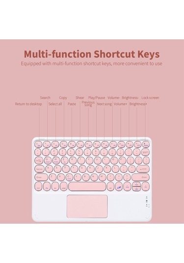 Springsun Bt Klavye Mouse Combo Bt3.0 Kablosuz Şarj Edilebilir Klavye Ergonomik Mouse Seti İnce Tasarım Android İos Windows Uyumlu  Yeşil Desteği