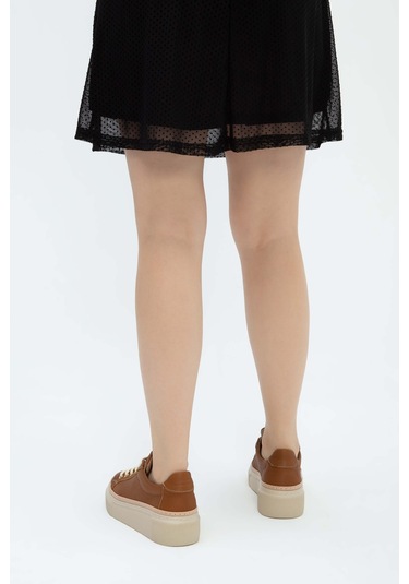 Tamer Tanca Kadın Hakiki Deri Taba Floter Sneakers & Spor Ayakkabı 937 5022-09 Bn Ayk Y23 Taba Floter Taba