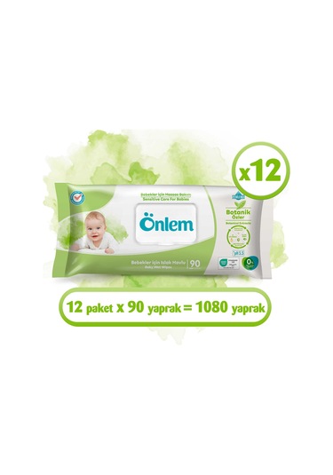 Önlem Botanika Islak Havlu 90x12 Adet Diğer