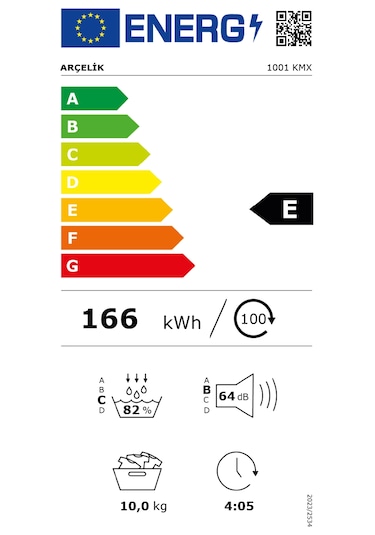 Arçelik 1001 KMX 10 KG Çamaşır Kurutma Makinesi