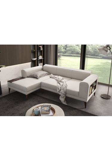 Drog Köşe Koltuk Takımı Bej Antrasit