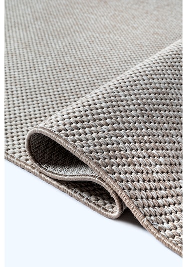 Elit Premium Sisal Jut Halı 1016 - Antrasit Hasır Dokuma Bej-krem Bej - Krem