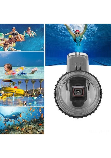 Ebitda Spor Kamerası Su Geçirmez Kasa Dalış, Osmo Pocket 2 İçin Kayışlı, Siyah Siyah