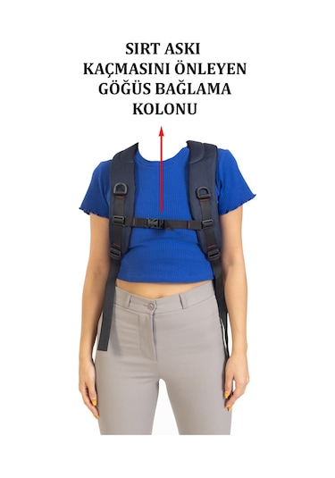 Case Club 13,3-14 İnç Gri Laptop Sırt Çantası Su Geçirmez Kumaş Darbe Emici Koruma