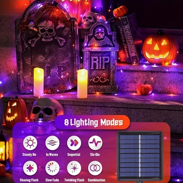 Trendooze 50 Adet Kuplu Led Solar Bahçe Aydınlatma Bahçe Dekor