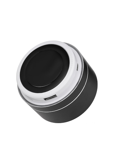 Suofeng Küçük Boyutlu Siyah Bluetooth Hoparlör - Fm/tf Kart/dikey Giriş Desteği, 3w Hifi Ses Ve Elden Uzak Arama Özelliği