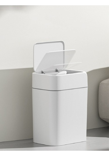 Otomatik Sensörlü Çöp Kovası Beyaz 18 Lt 4147-02 Beyaz