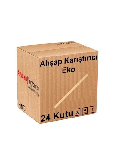 Ahşap Karıştırıcı (eko) - (24 Paket)