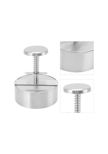 Geeroyoo 304 Paslanmaz Çelik Hamburger Pressi - Ergonomik Tasarım, 10 Farklı Boyutta Hamburger, Köfte, Pilav Topu Ve Hamur İşlemleri İçin Uygun, Kolay Temizlenir Ve Dayanıklı Diğer