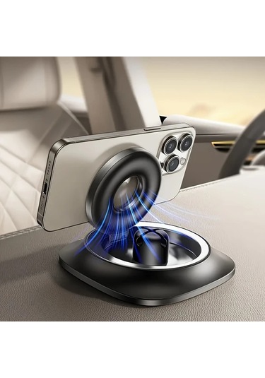 Willowhaven 1 Adet Siyah 360 Derece Katlanabilir Araç Tutucu Super Saglam Silikon Telefon Standi Kendinden Yapiskanli Kaymaz Araba Paneli Tutucu