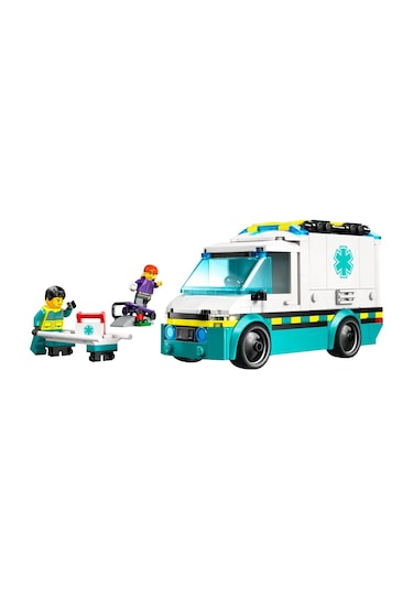 LEGO® City Acil Yardım Ambulansı 60451 - Model Araç Seven 5 Yaş Üzeri Çocuklar için Yaratıcı Oyuncak Yapım Seti (184 Parça)
