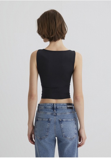 Mavi - Kayık Yaka Siyah Poliamid Top 1613497-900 Siyah