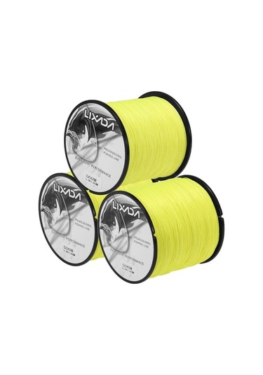 Novahub Lixada 3 Paket 500m Düğümlü Balıkçı İpi, 4 Lifli Pe Balık İpi Tuzlu Su İçin