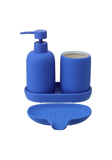 Bergenson Bjorn Bath Flow Mavi Diş Fırçası Ve Macunu İçin Bardak 314443986 Mavi