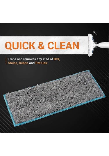 Moveevo M6 Süpürge Robotu İçin Yıkama Ve Yeniden Kullanılabilir Islak Mop Bezi 8 Adet - Mikrofiber, Yağ Ve Lekelerden Temizler, Zeminleri Çizmez