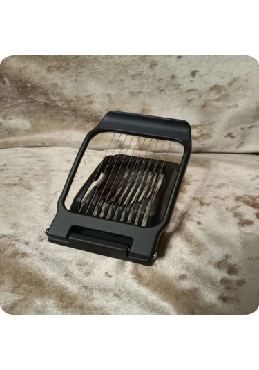 Neevoyu Yumuşak Meyve, Jambon, Peynir Ve Yumurta Dilimleyici - Çelik Çerçeve İle Düzenli Parçalar - Siyah Mat Siyah