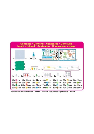 31994 Aquabeads Dinozor Dünyası Seti 1200 Parça +4 Yaş