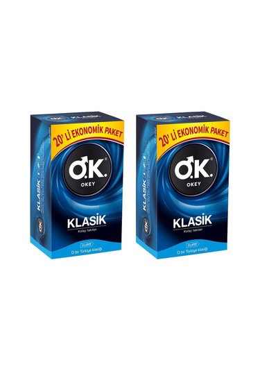 Okey Prezervatif Klasik 2 x 20'li