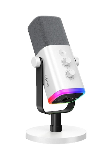 Fifine Am8w Xlr Usb Rgb Dinamik Cardioid Yayıncı Mikrofonu