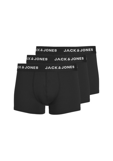Erkek Mikrofiber 3'lü Boxer Paketi - Base - 12204876 Black