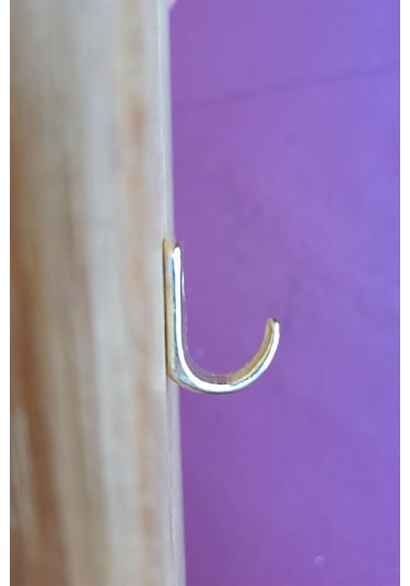 Dekoratif Tekli Askı 4 Adet ve Vidaları Sarı Aksesuar Tasarım Hobi Ahşap Proje Ürünleri