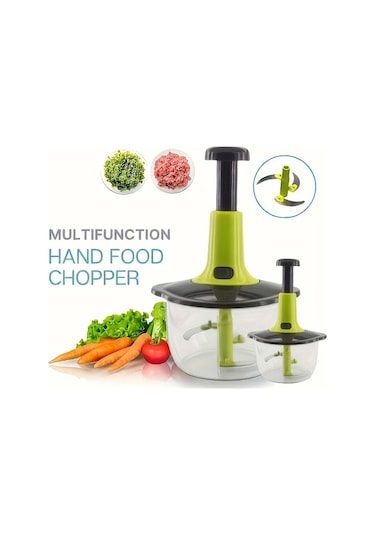 Willowhaven Pembe 50.72oz Paslanmaz Çelek Manuel Mutfak Robotu Sebze Doğrama Et Kıyma Sarımsak Ezme Pembe