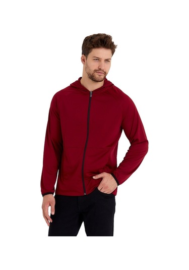 Adams Kapüşonlu Cepli Fermuarlı Hırka Sweatshirt