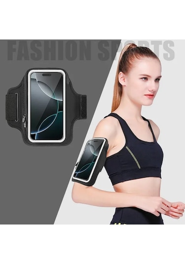 Willowhaven İphone Uyumlu 16 15 14 13 Pro Max Koşu Yürüyüş Fitness İçin Ayarlanabilir Gri Koşu Kol Çantası