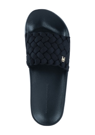 Tommy Hilfiger Braided Kadın Siyah Terlik Fw0fw09203-bds