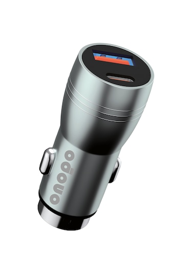 Onopo 3.4a Çift Usb + Type Çıkışlı Metal Hızlı Araç Şarjı 40w -a9
