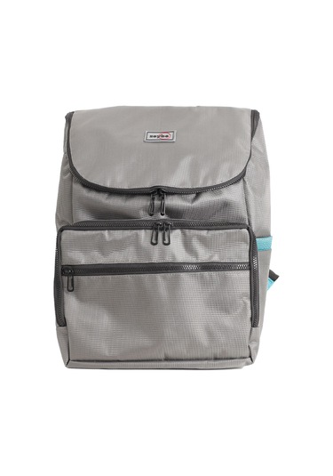 İki Renk Anne/bebek Bakım Çantası - Zeybe Gri