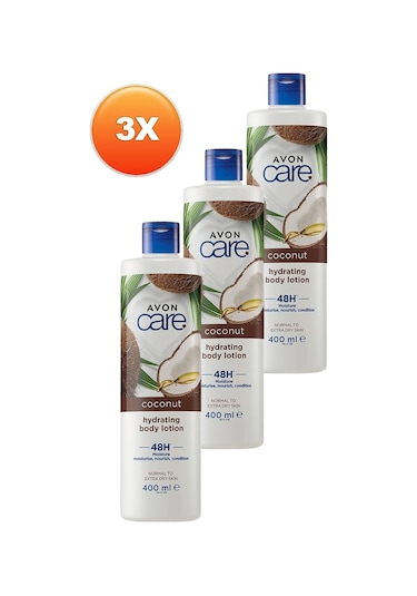Avon Care Hindistan Cevizi Yağı Içeren Vücut Losyonu 3 x 400 ML