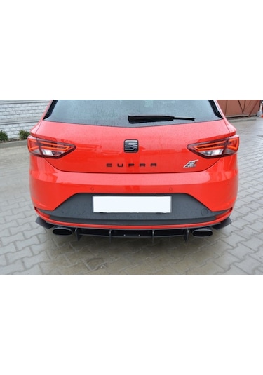 Seat Leon Mk3 Cupra Arka Tampon Splitteri Parlak Siyah 2012-2016