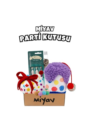 Kedi Parti Kutusu  4'lü Set