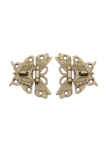 Ximistore9 Bronz Renkli Antik Zinek Alaşımlı Kutu Kilitleri 50x43mm - Ahşap Kutular İçin Dayanıklı 2 Adet Paket + Vida