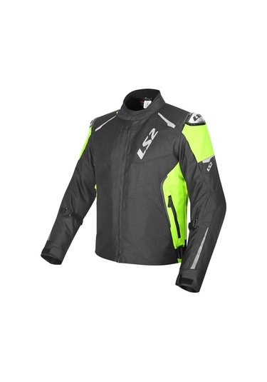 Ls2 Zoom Erkek Motosiklet Mont Siyah-neon Sarı