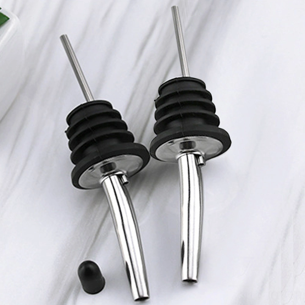 Youmex 304 Paslanmaz Çelik Şarap/yağ Pourer, Kontrollü Döküm, Kauçuk Mantar Tıkanıklığı, Bar Ve Mutfak Gereci Kapağısız Tip 1 Diğer