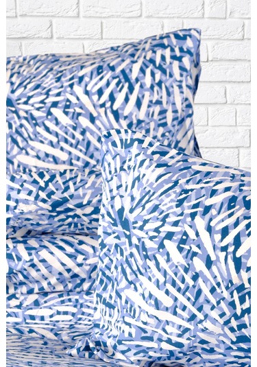 Aytunç Sevda %100 Pamuklu Tek Kişilik Nevresim Takımı 160x220 Cm Mavi