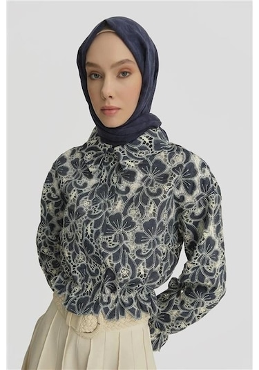 Armine Brode Ceket 25y5901 Lacivert Lacivert